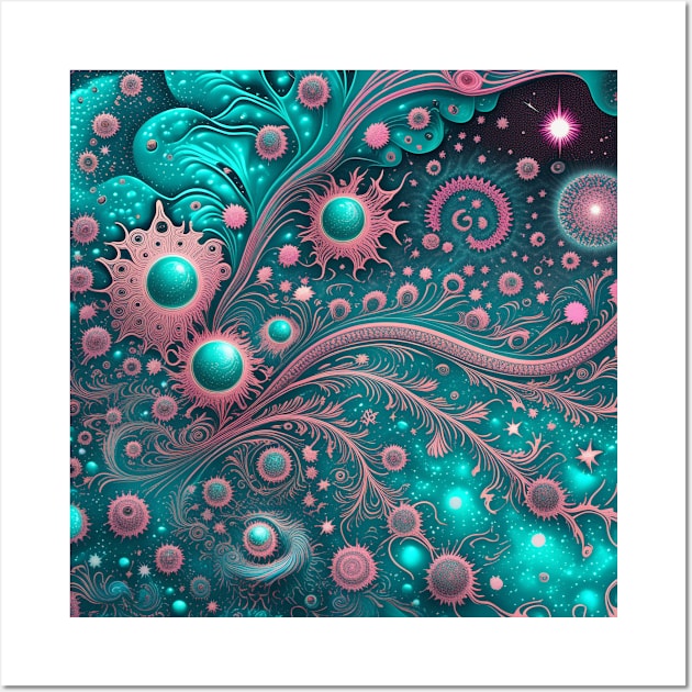 Other Worldly Designs- nebulas, stars, galaxies, planets with feathers Wall Art by BirdsnStuff